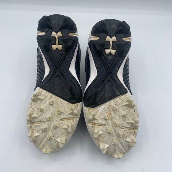 Under Armour UA Glyde RM Baseball Softball Cleats Black White Unisex Toddler 13 - Picture 8 of 8